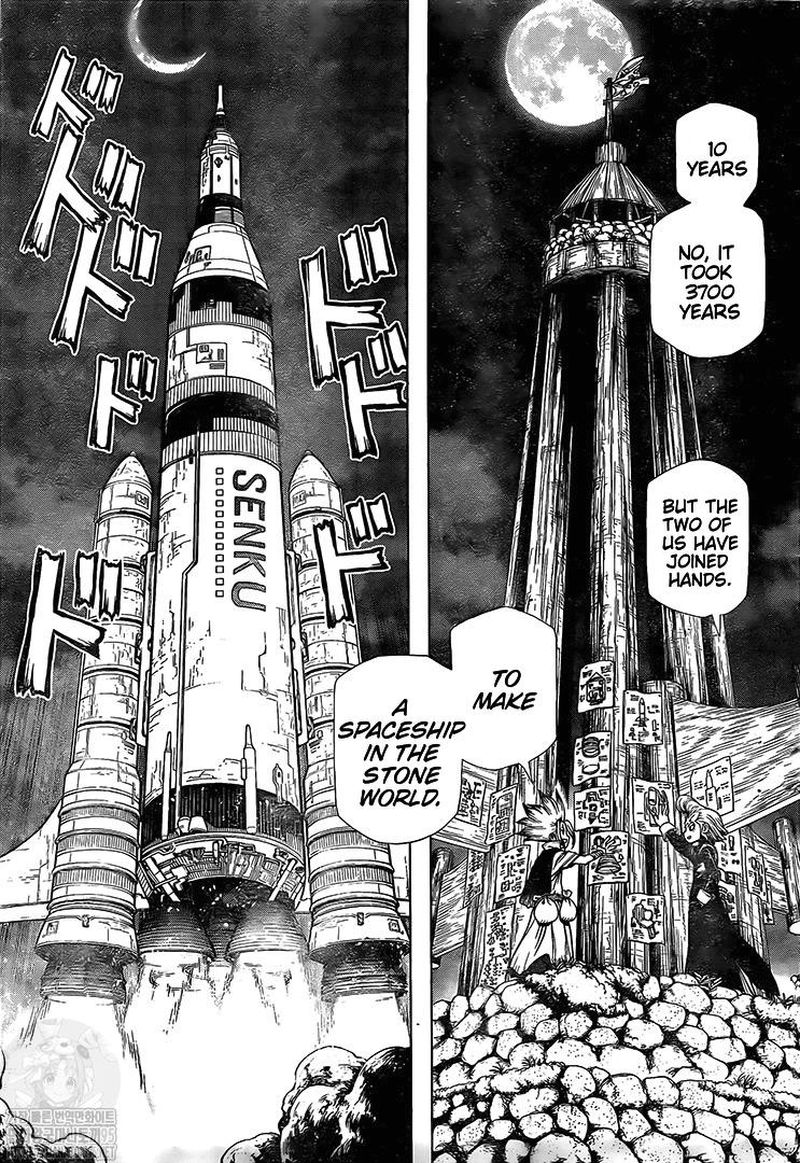 Dr. Stone Manga Chapter 198 page 16 - Whole New World scene