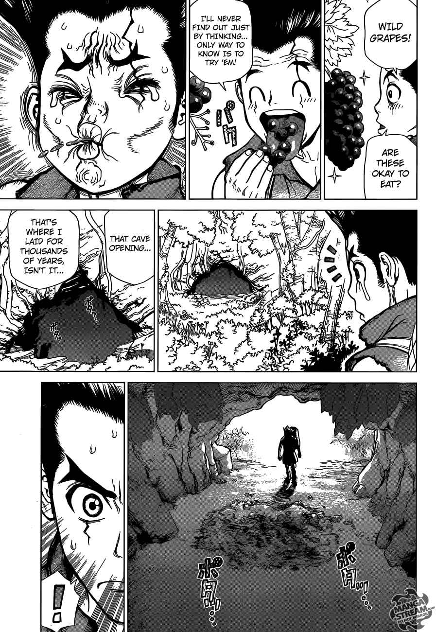 Dr. Stone Manga Chapter 2 page 5 - Fantasy vs Science scene