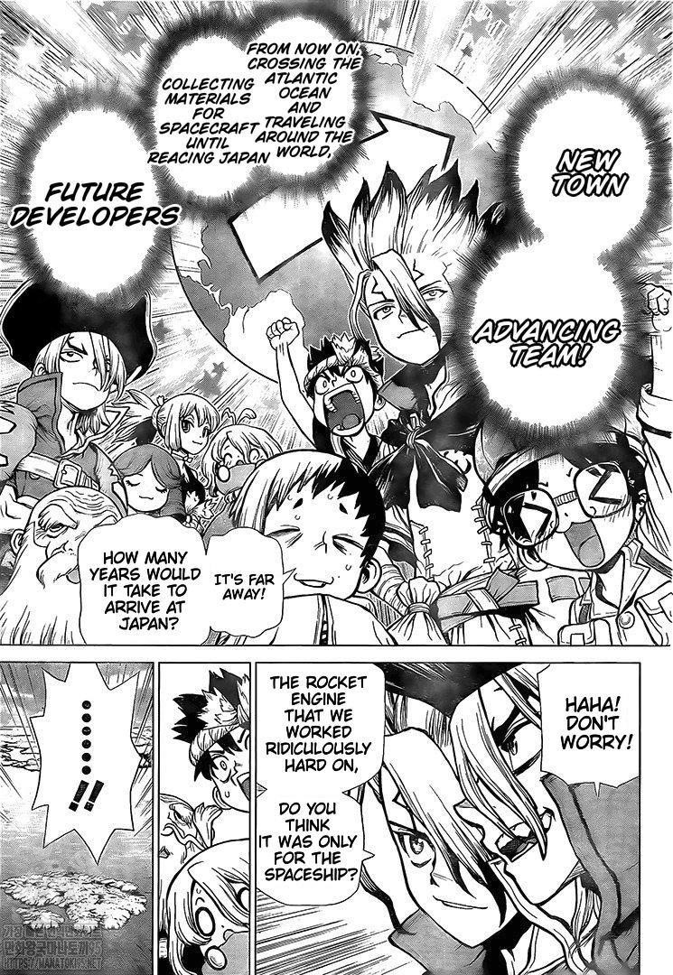 Dr. Stone Manga Chapter 200 page 12 - Future Engine scene