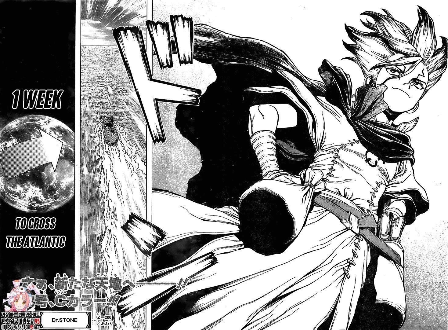 Dr. Stone Manga Chapter 200 page 16 - Future Engine scene