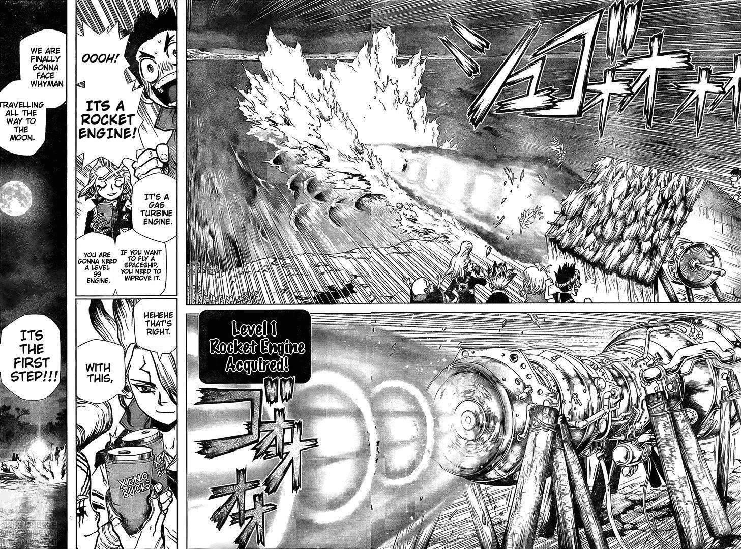 Dr. Stone Manga Chapter 200 page 8 - Future Engine scene