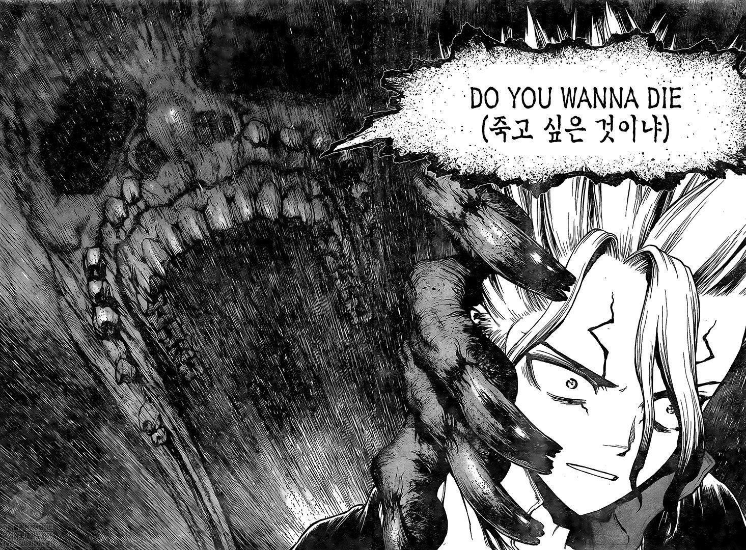 Dr. Stone Manga Chapter 201 page 11 - Morse Talk scene