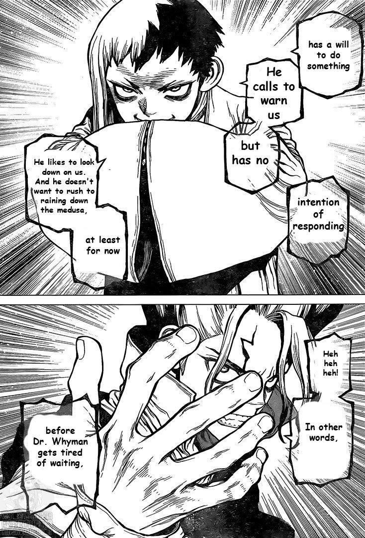 Dr. Stone Manga Chapter 201 page 14 - Morse Talk scene