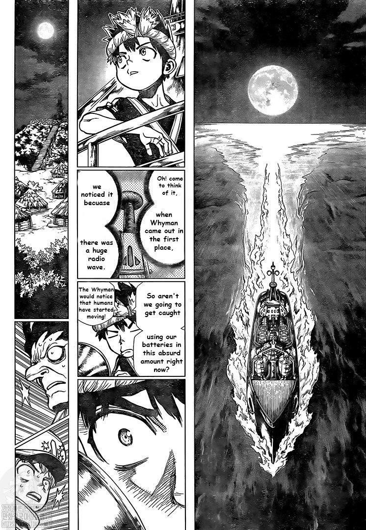 Dr. Stone Manga Chapter 201 page 7 - Morse Talk scene