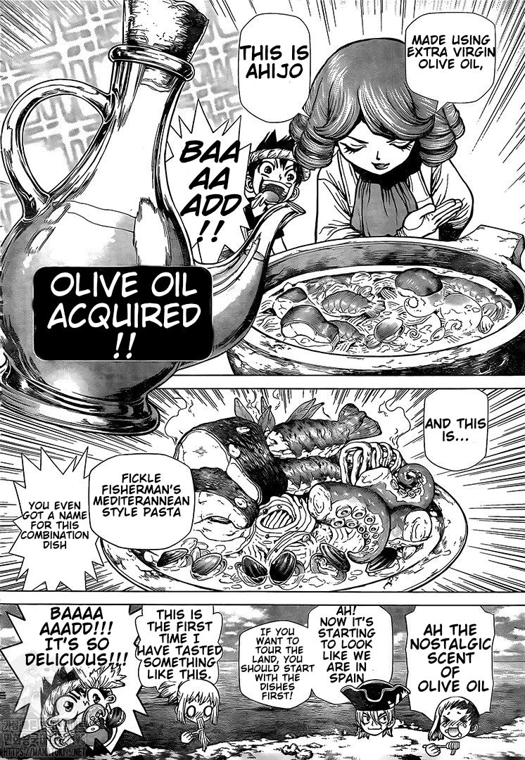 Dr. Stone Manga Chapter 202 page 7 - Ryusui Corp. scene