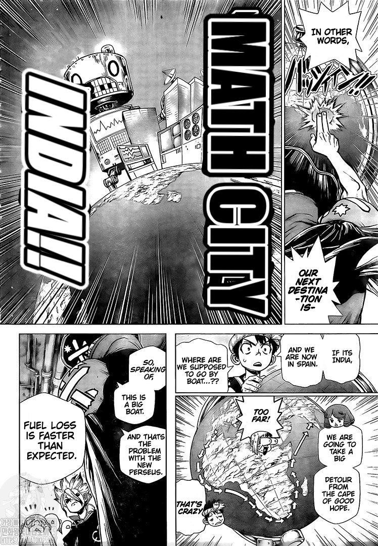 Dr. Stone Manga Chapter 203 page 4 - Missile Heart scene
