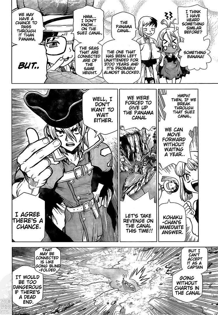 Dr. Stone Manga Chapter 203 page 6 - Missile Heart scene