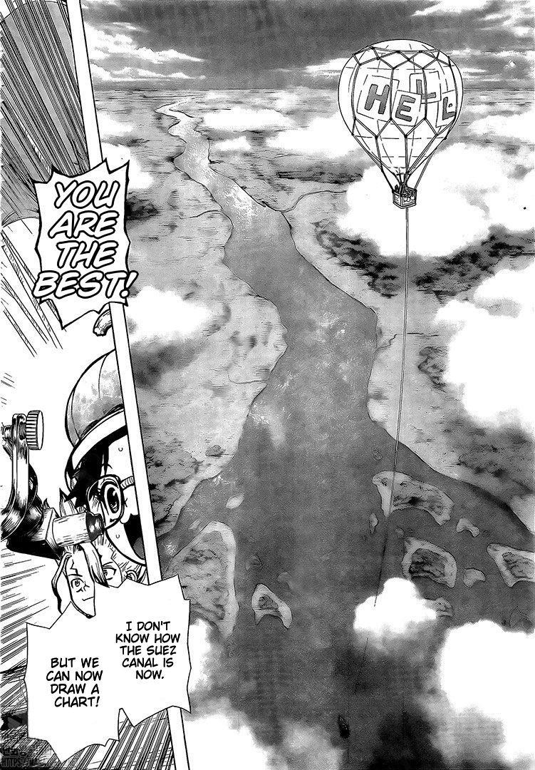 Dr. Stone Manga Chapter 203 page 8 - Missile Heart scene