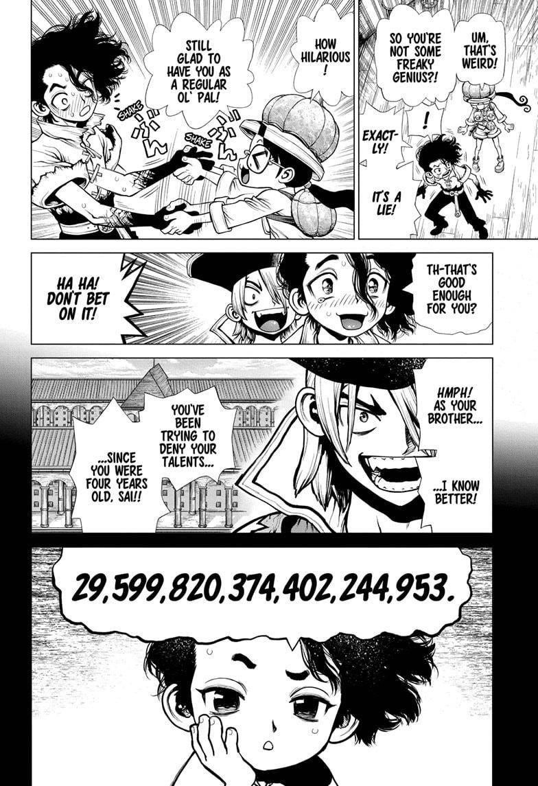 Dr. Stone Manga Chapter 205 page 2 - Universe of Zeroes and Ones scene