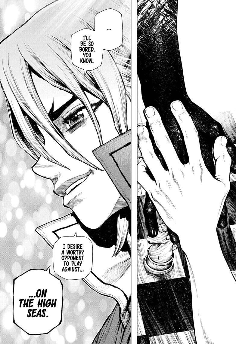 Dr. Stone Manga Chapter 207 page 18 - Linking the Circuit Diagram scene