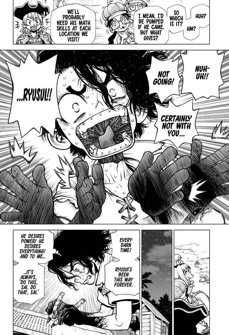 Dr. Stone Manga Chapter 207 page 6 - Linking the Circuit Diagram scene