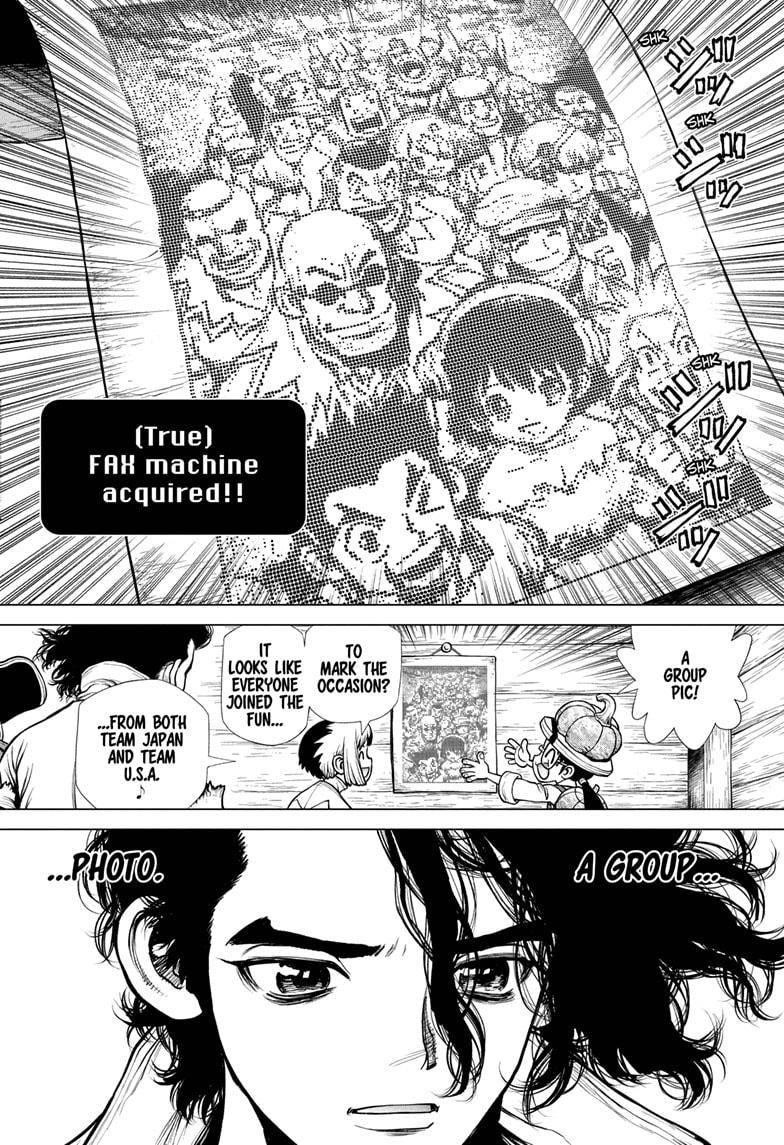 Dr. Stone Manga Chapter 207 page 8 - Linking the Circuit Diagram scene