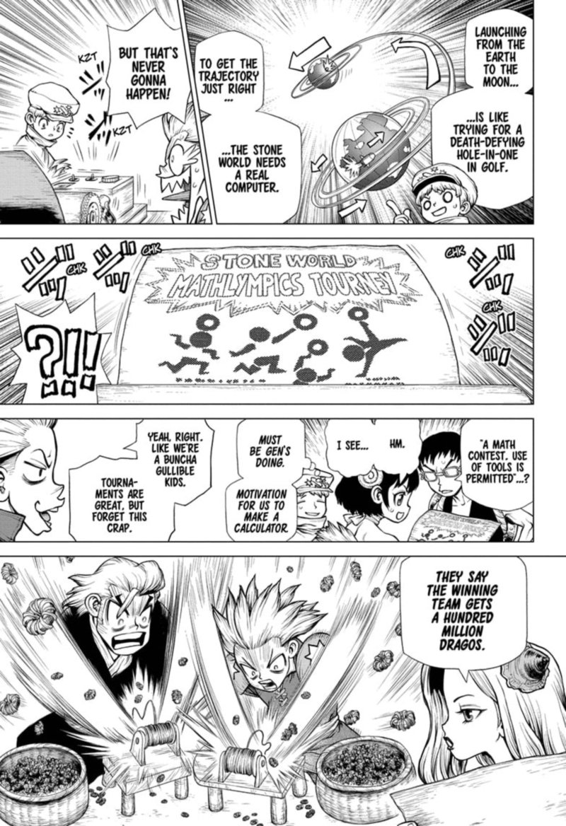 Dr. Stone Manga Chapter 208 page 3 - Science Transcends Humanity scene