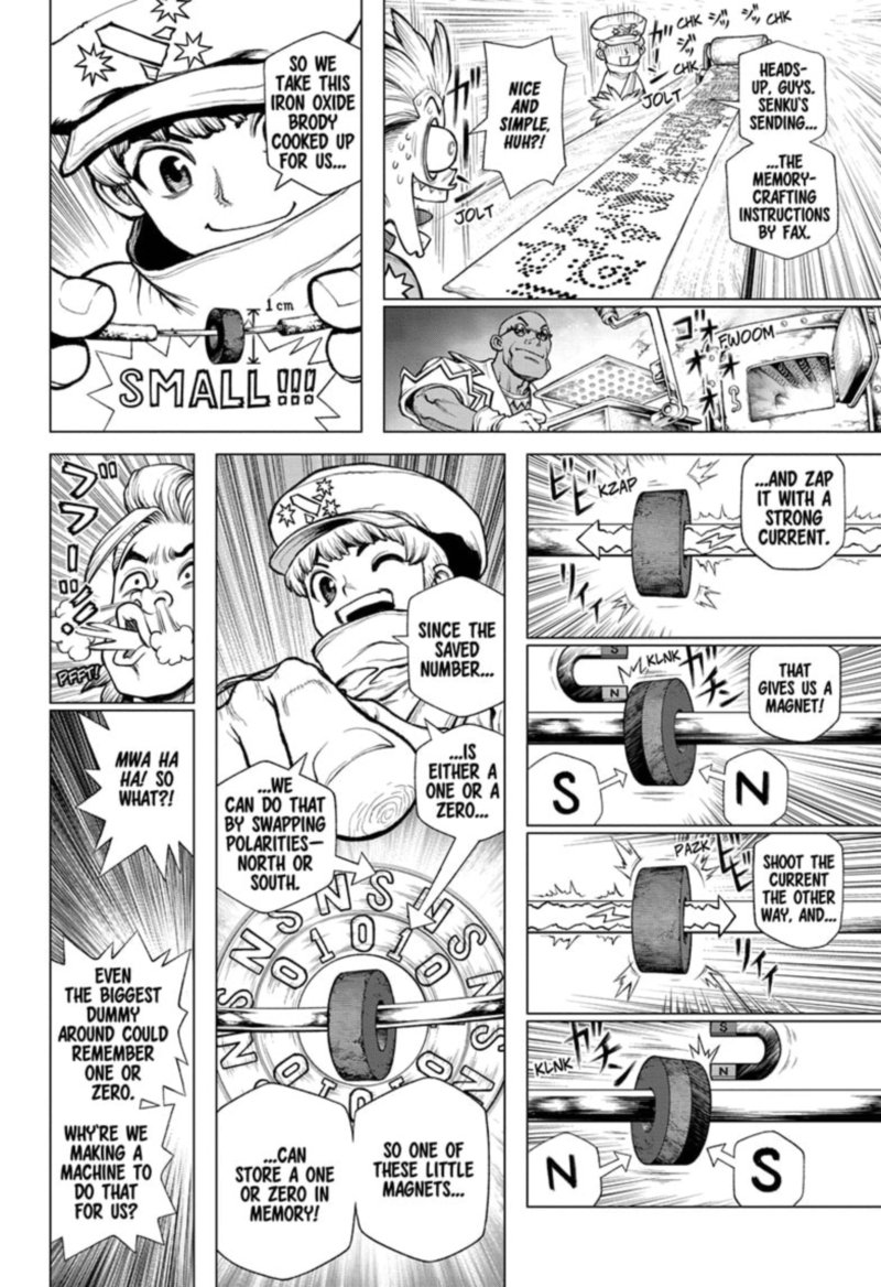 Dr. Stone Manga Chapter 208 page 6 - Science Transcends Humanity scene