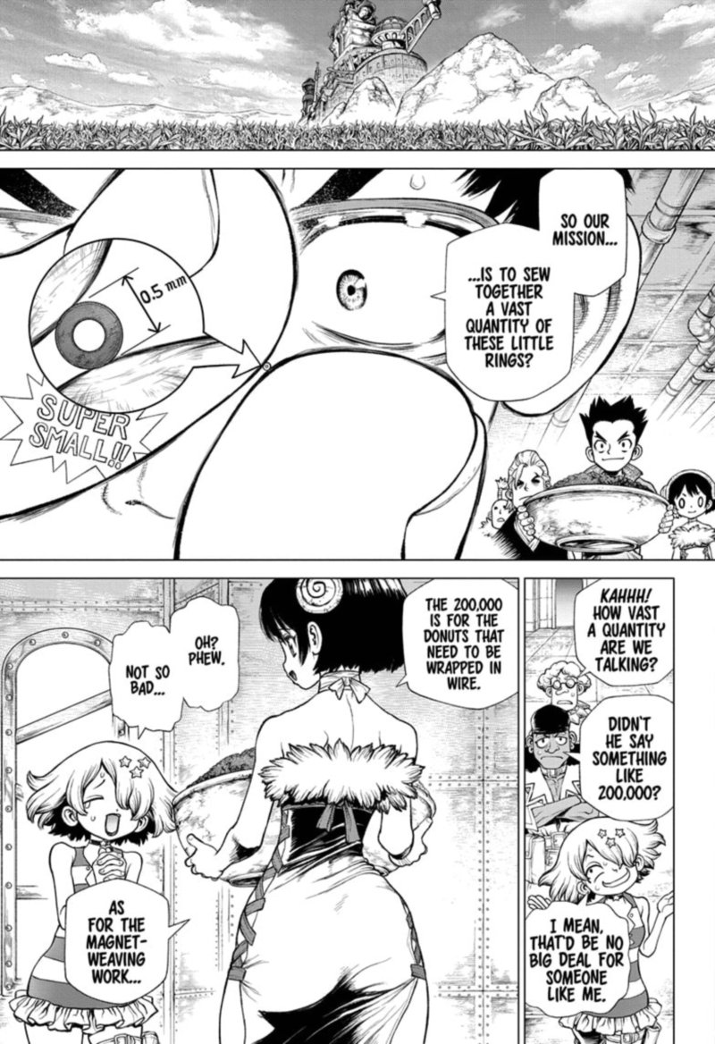 Dr. Stone Manga Chapter 208 page 9 - Science Transcends Humanity scene