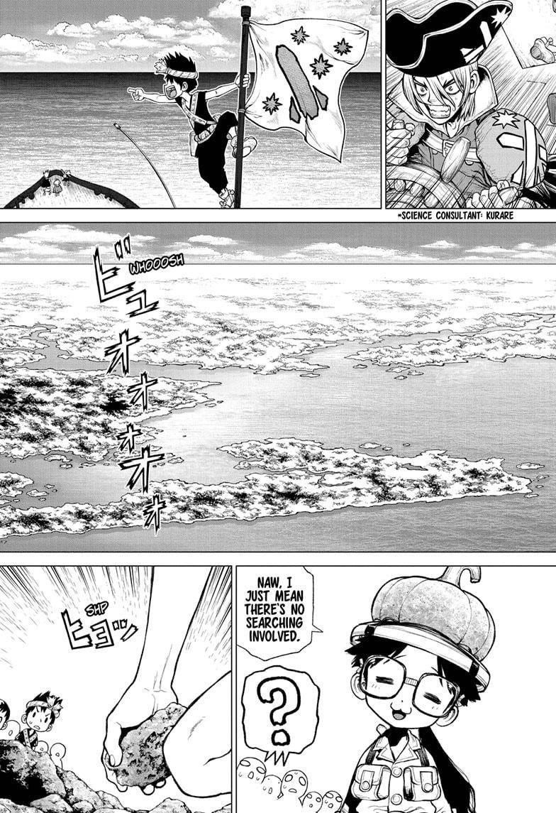 Dr. Stone Manga Chapter 209 page 5 - The Rocket's Hard Truth scene