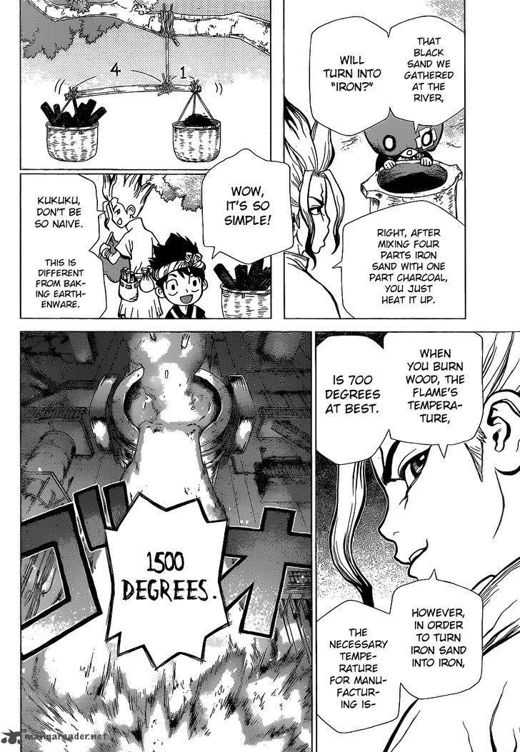 Dr. Stone Manga Chapter 21 page 12 - Dawn of Iron scene