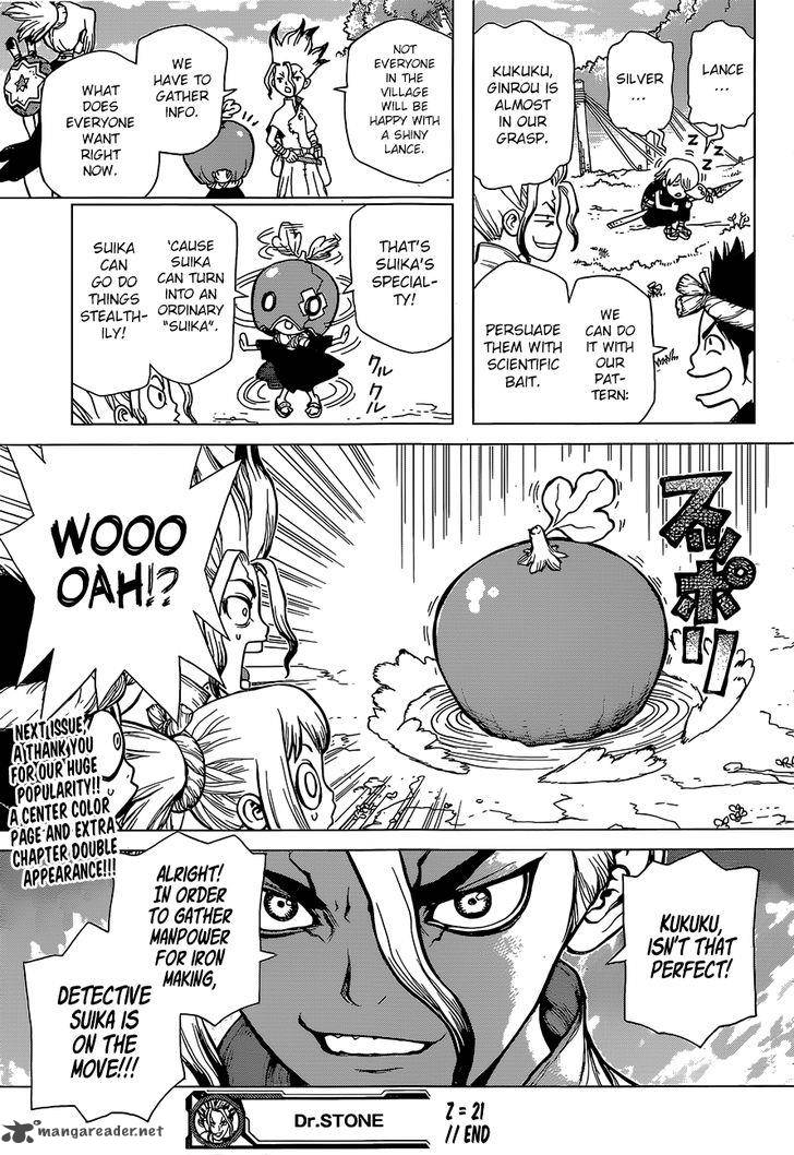 Dr. Stone Manga Chapter 21 page 18 - Dawn of Iron scene