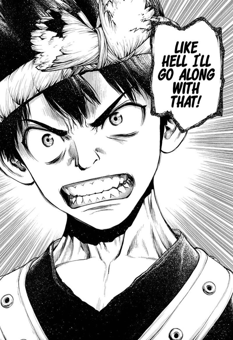 Dr. Stone Manga Chapter 210 page 11 - Not One-Way scene