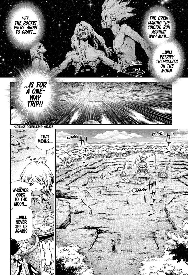 Dr. Stone Manga Chapter 210 page 2 - Not One-Way scene