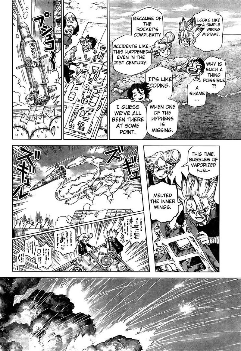 Dr. Stone Manga Chapter 215 page 14 - Long, Long Road scene
