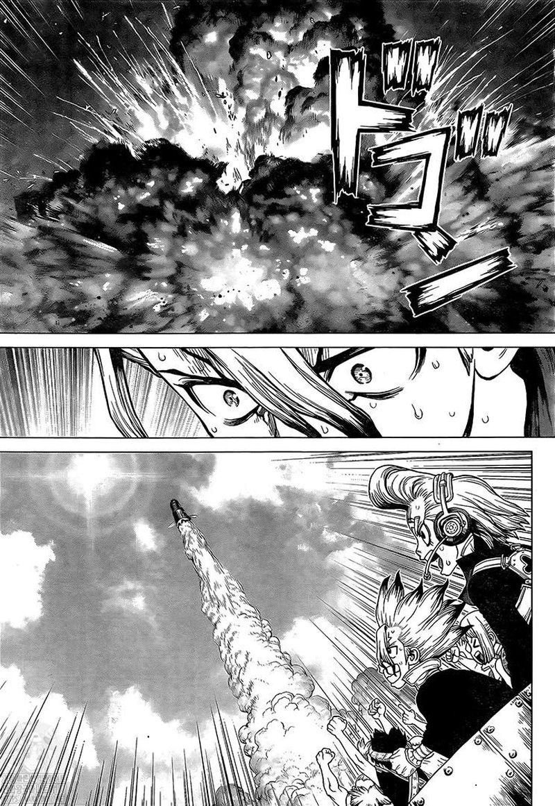 Dr. Stone Manga Chapter 215 page 15 - Long, Long Road scene