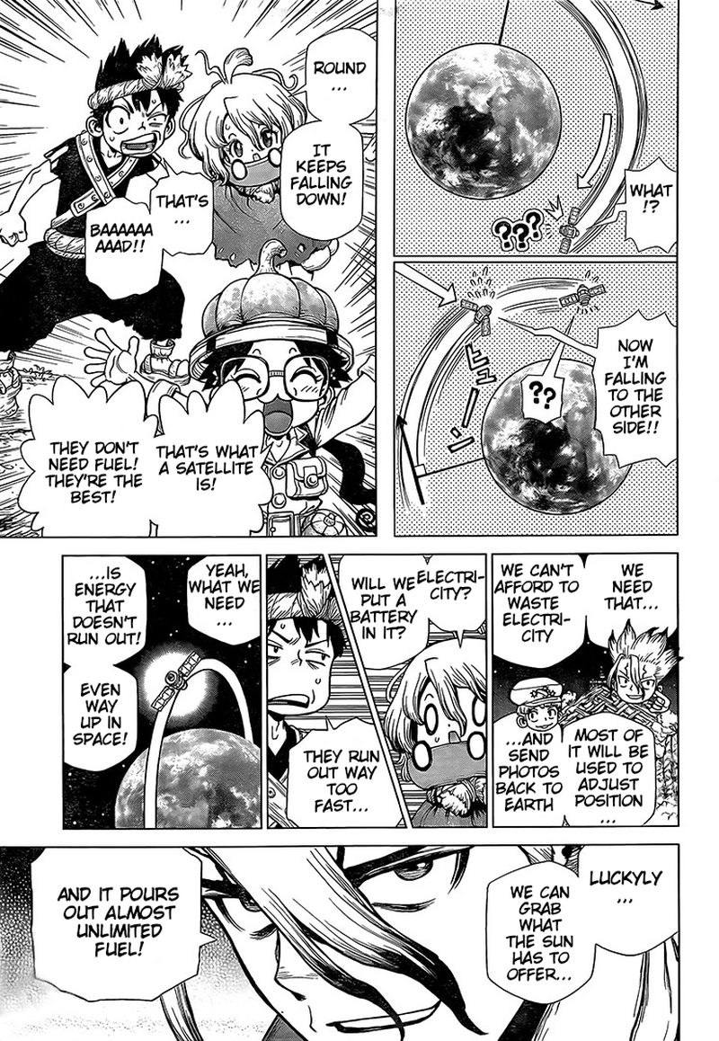 Dr. Stone Manga Chapter 215 page 3 - Long, Long Road scene