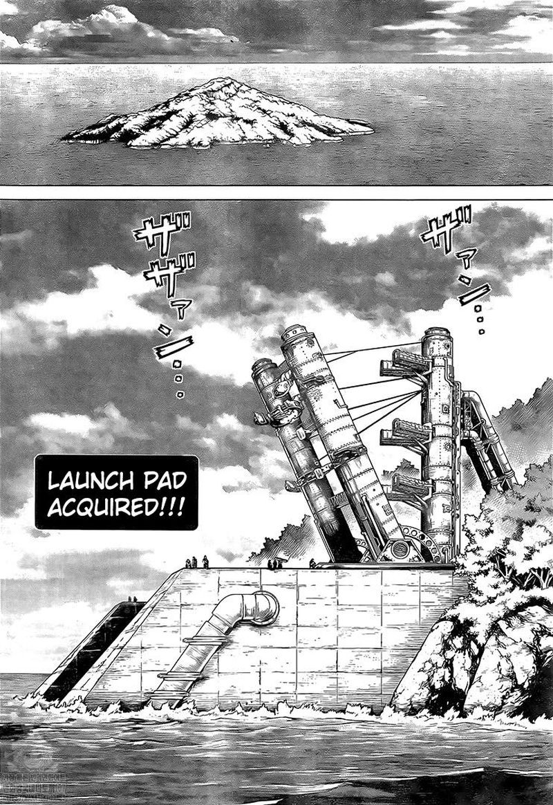 Dr. Stone Manga Chapter 215 page 6 - Long, Long Road scene
