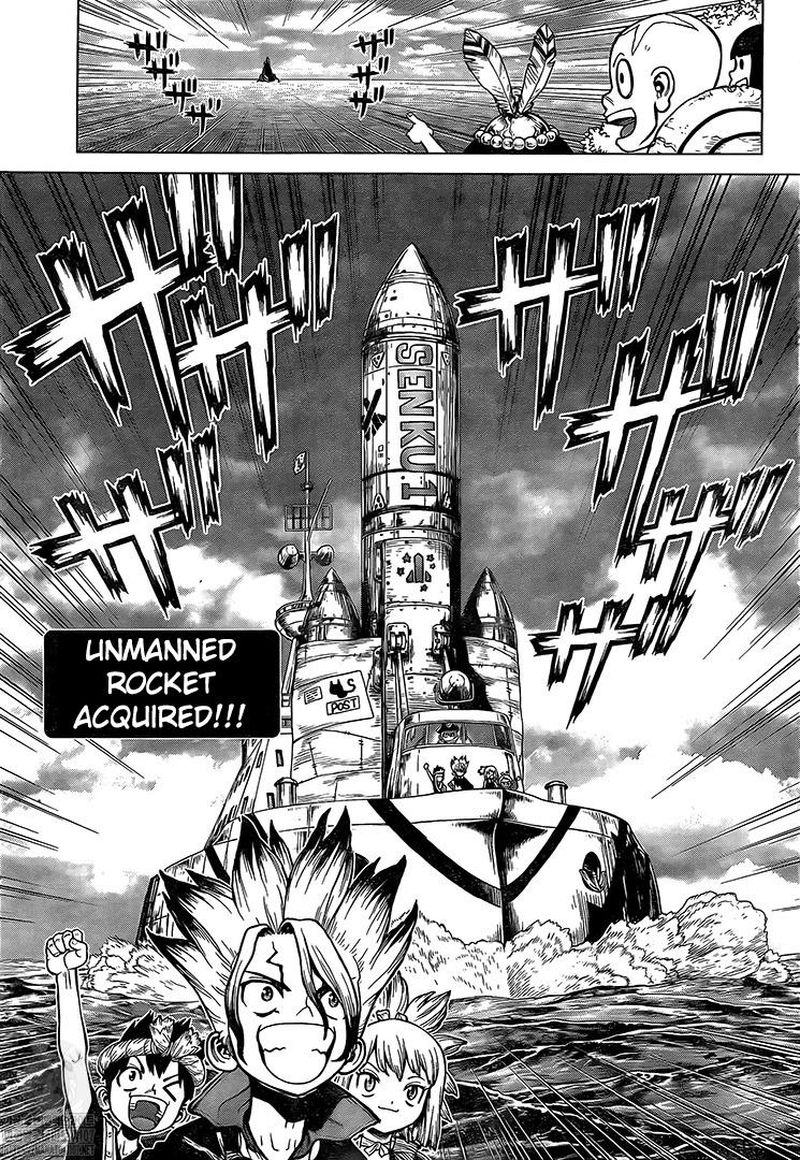 Dr. Stone Manga Chapter 215 page 7 - Long, Long Road scene