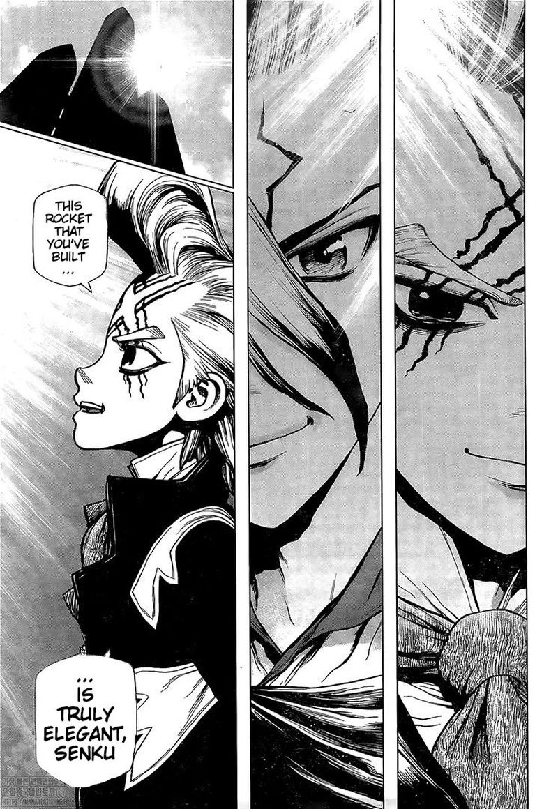 Dr. Stone Manga Chapter 215 page 9 - Long, Long Road scene