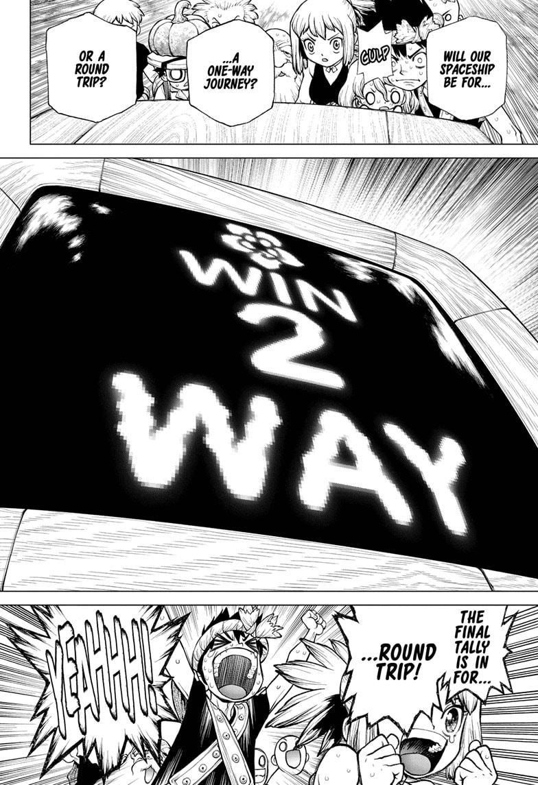 Dr. Stone Manga Chapter 217 page 13 - Science Underdogs scene