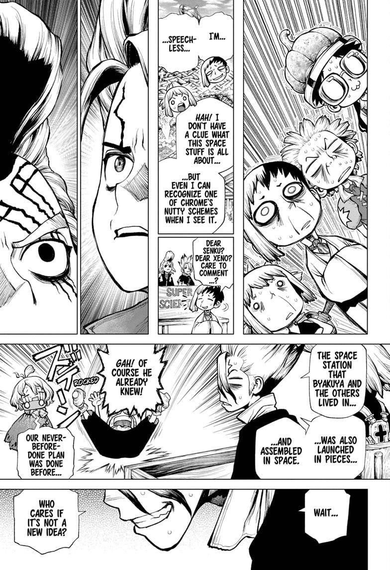 Dr. Stone Manga Chapter 217 page 8 - Science Underdogs scene