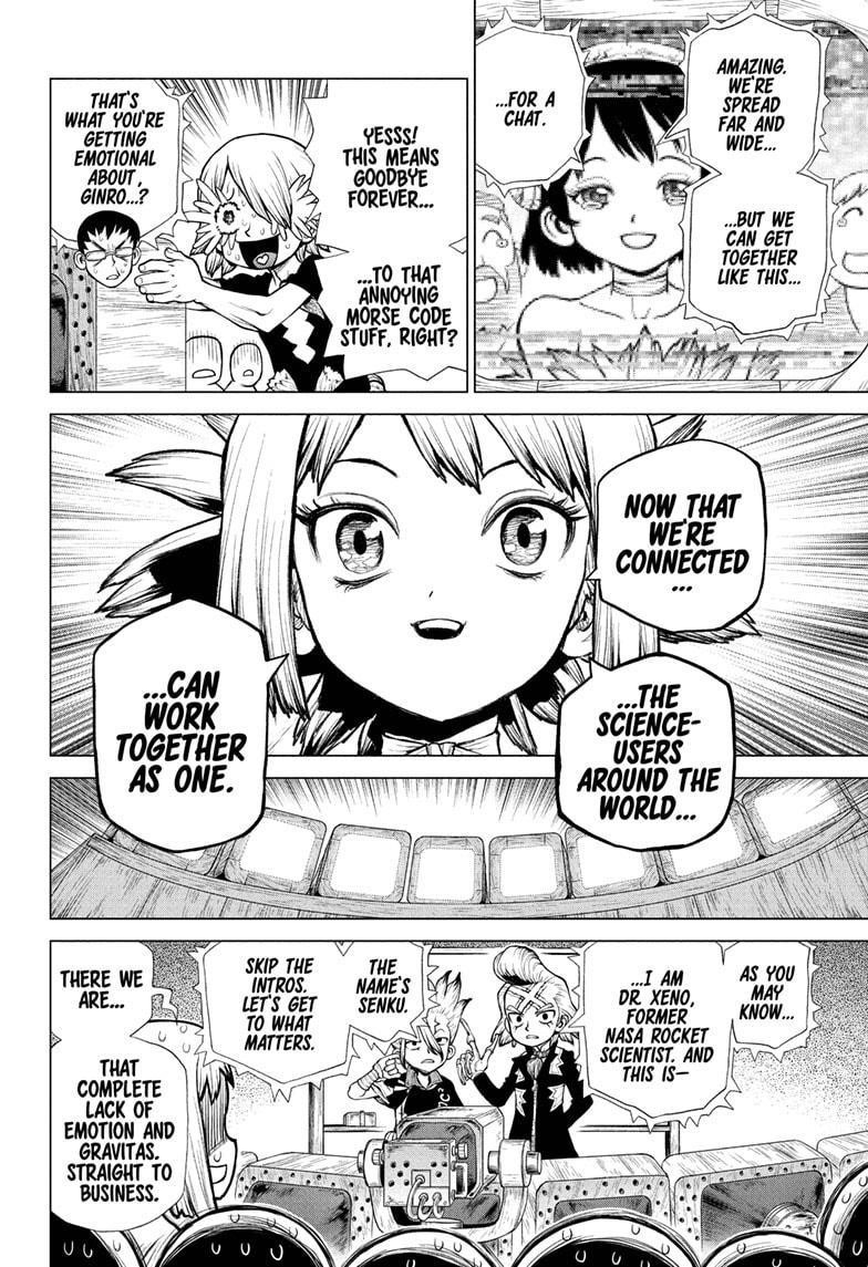 Dr. Stone Manga Chapter 218 page 12 - WWW scene