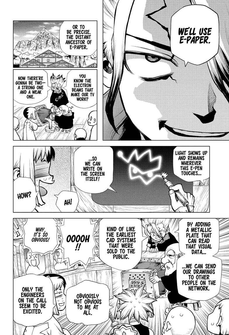 Dr. Stone Manga Chapter 218 page 14 - WWW scene