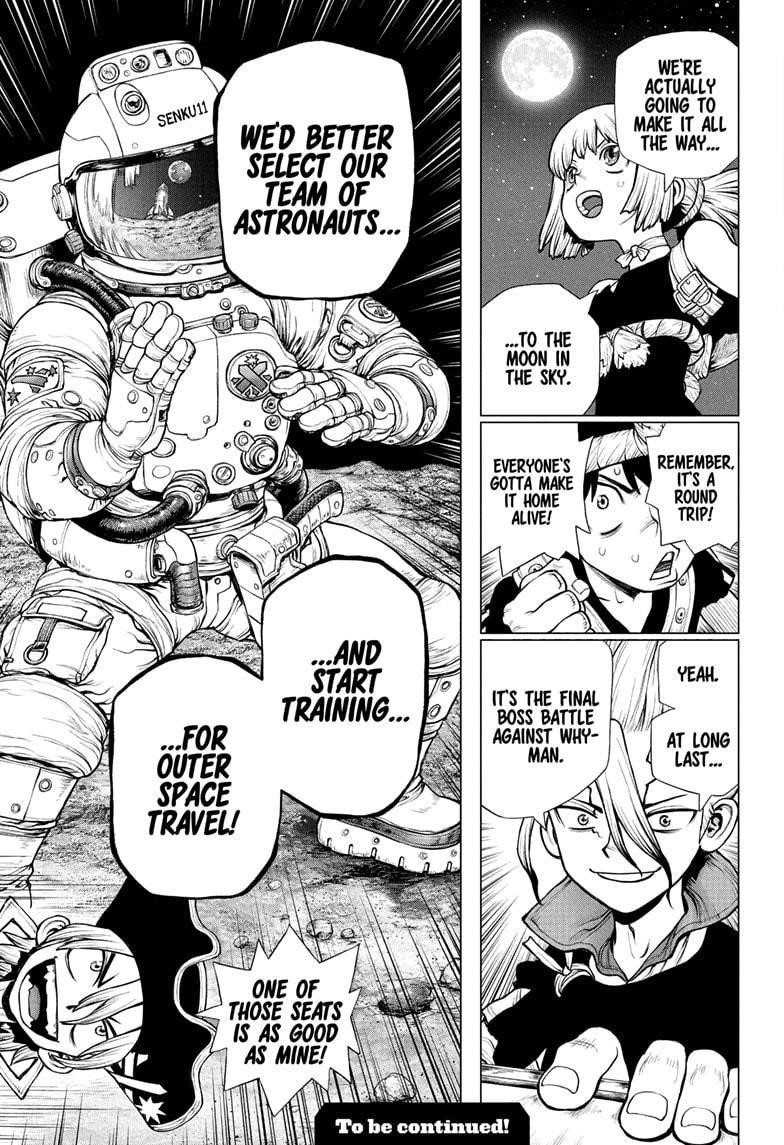 Dr. Stone Manga Chapter 218 page 17 - WWW scene