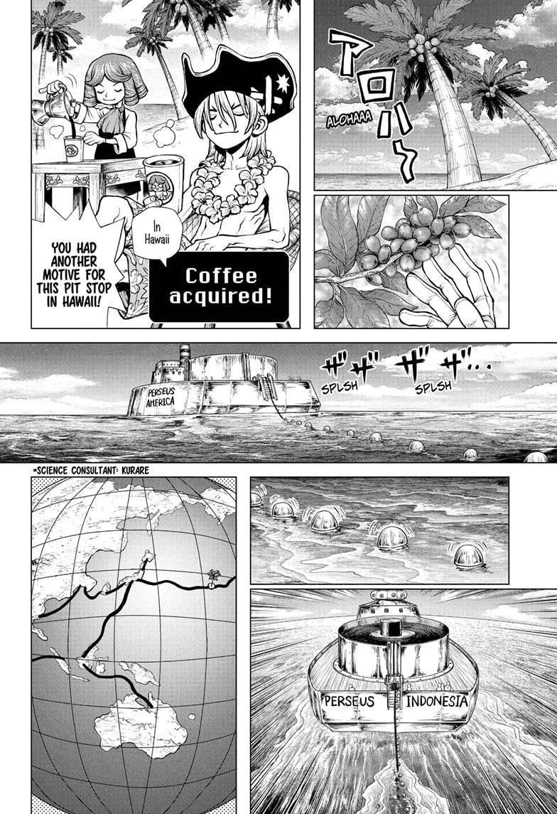 Dr. Stone Manga Chapter 218 page 9 - WWW scene