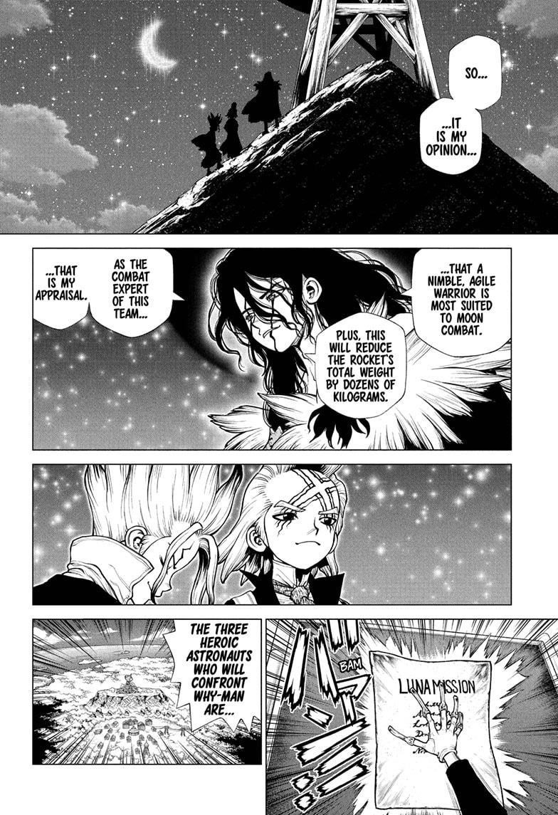 Dr. Stone Manga Chapter 219 page 17 - Three Heroes scene