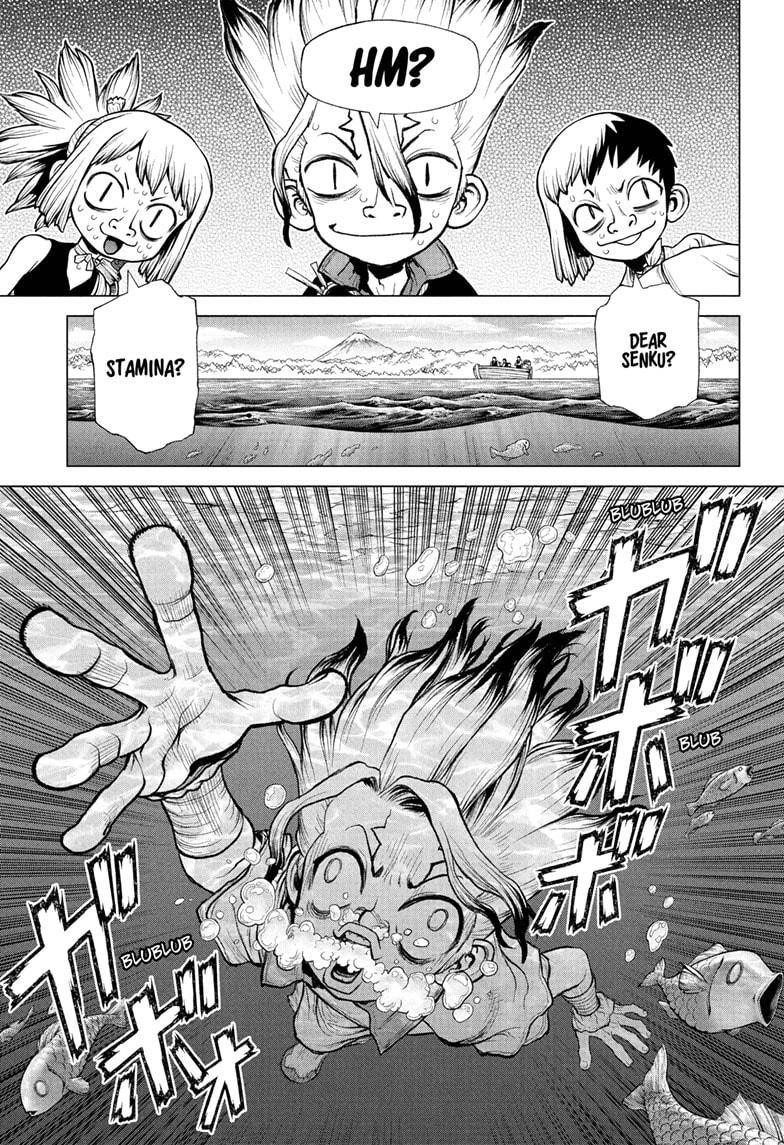 Dr. Stone Manga Chapter 219 page 5 - Three Heroes scene