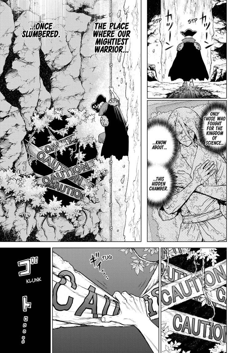 Dr. Stone Manga Chapter 220 page 16 - A Desire for All scene