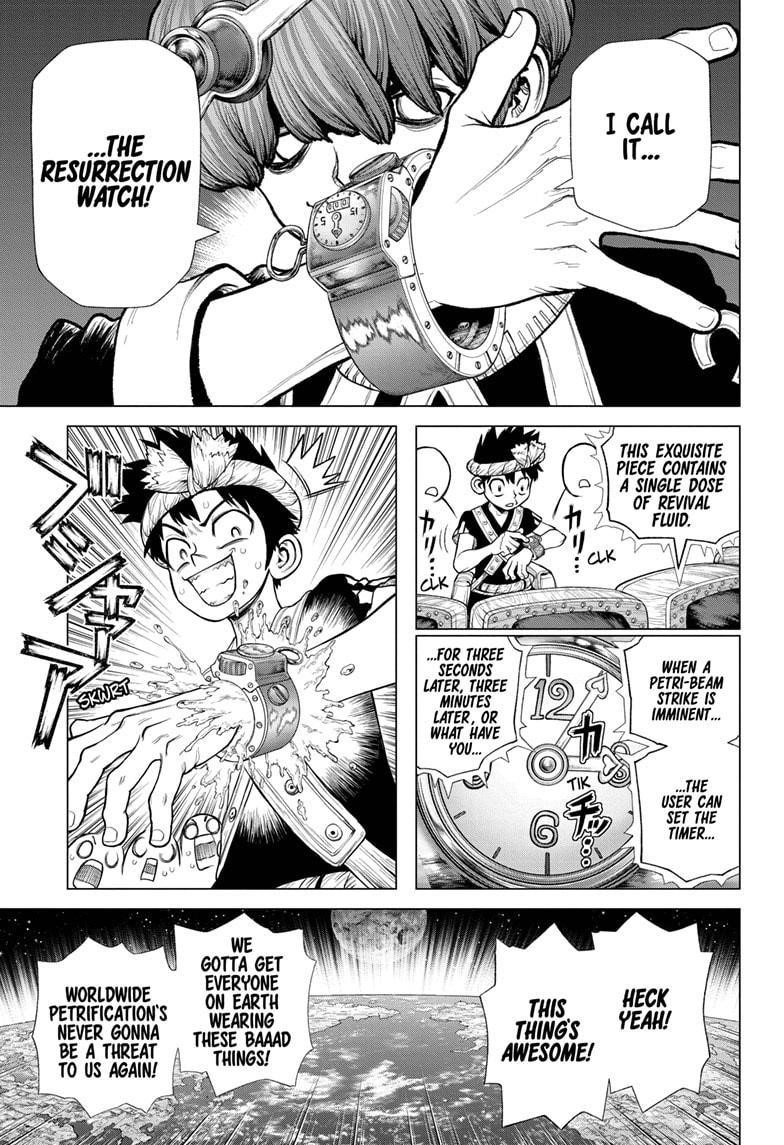 Dr. Stone Manga Chapter 220 page 9 - A Desire for All scene