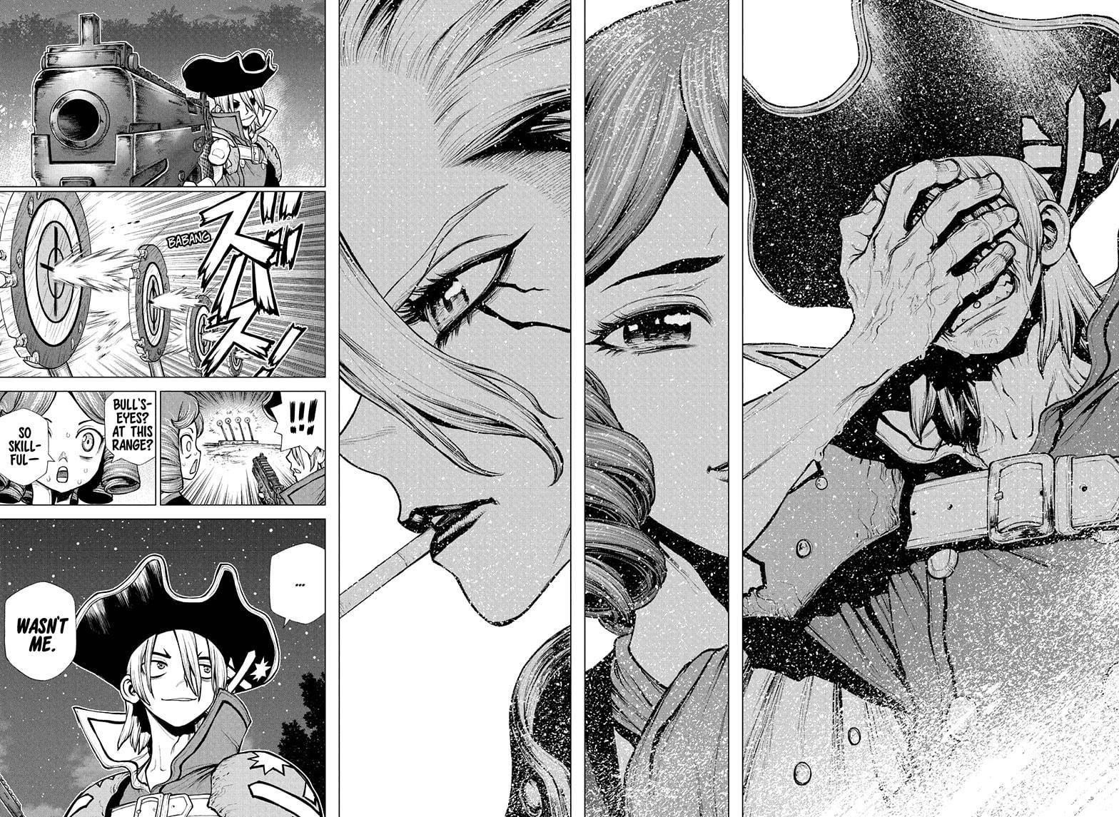 Dr. Stone Manga Chapter 221 page 16 - Entrusting It All scene