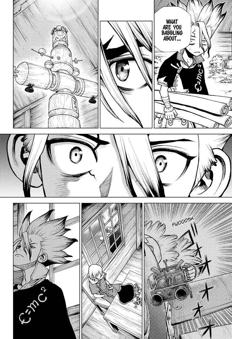 Dr. Stone Manga Chapter 221 page 4 - Entrusting It All scene
