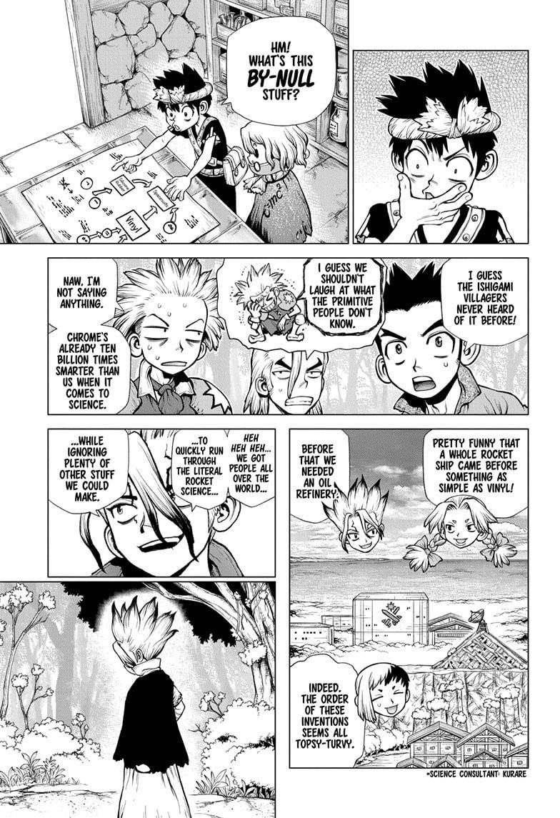 Dr. Stone Manga Chapter 222 page 3 - Science Road scene