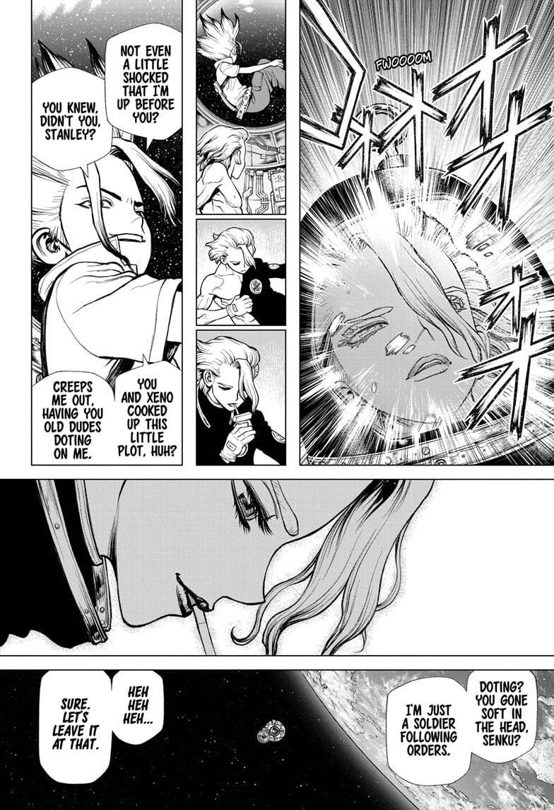 Dr. Stone Manga Chapter 224 page 10 - In Space scene