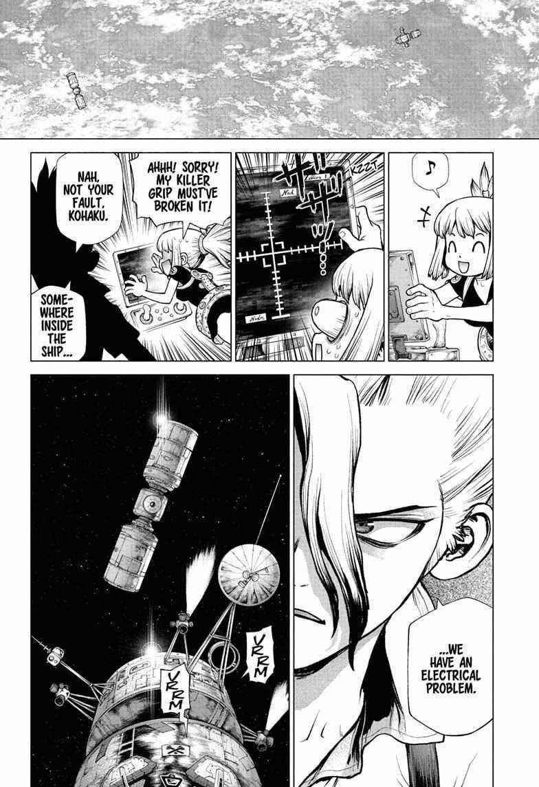 Dr. Stone Manga Chapter 225 page 4 - Docking scene