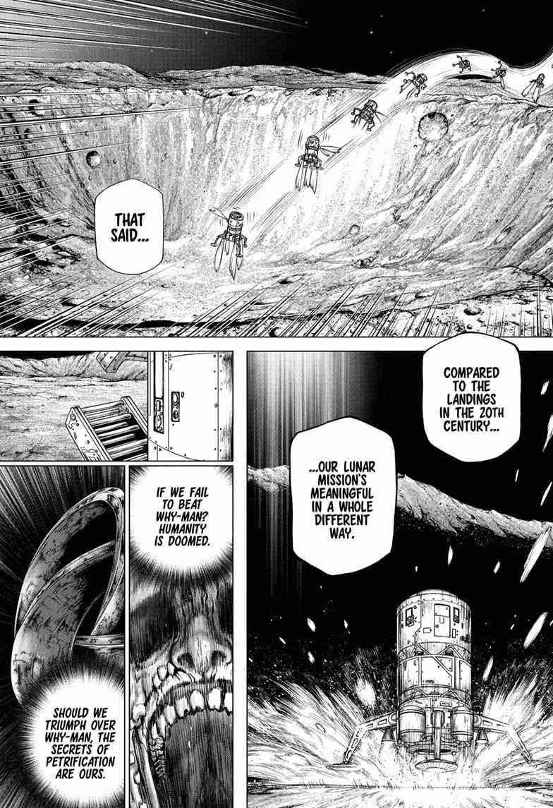 Dr. Stone Manga Chapter 226 page 16 - Giant Step scene