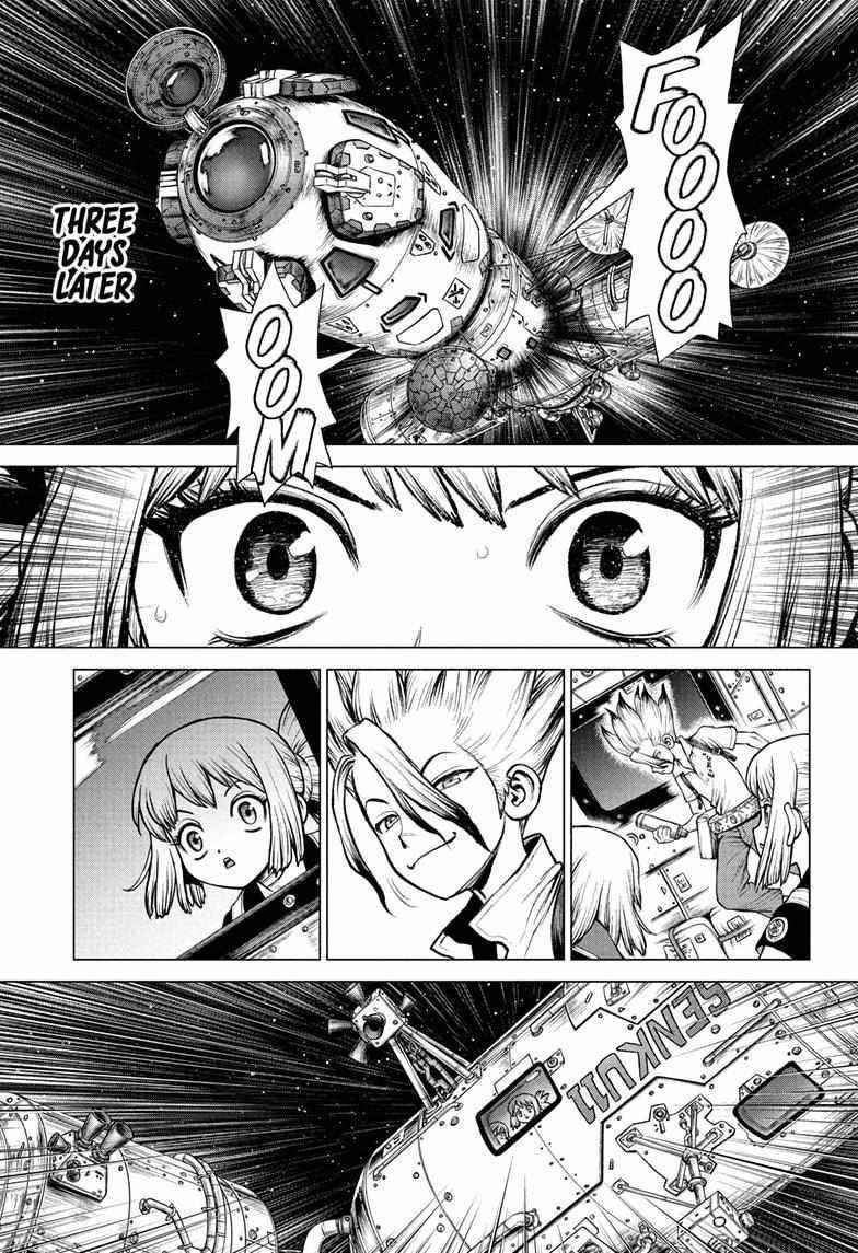 Dr. Stone Manga Chapter 226 page 7 - Giant Step scene