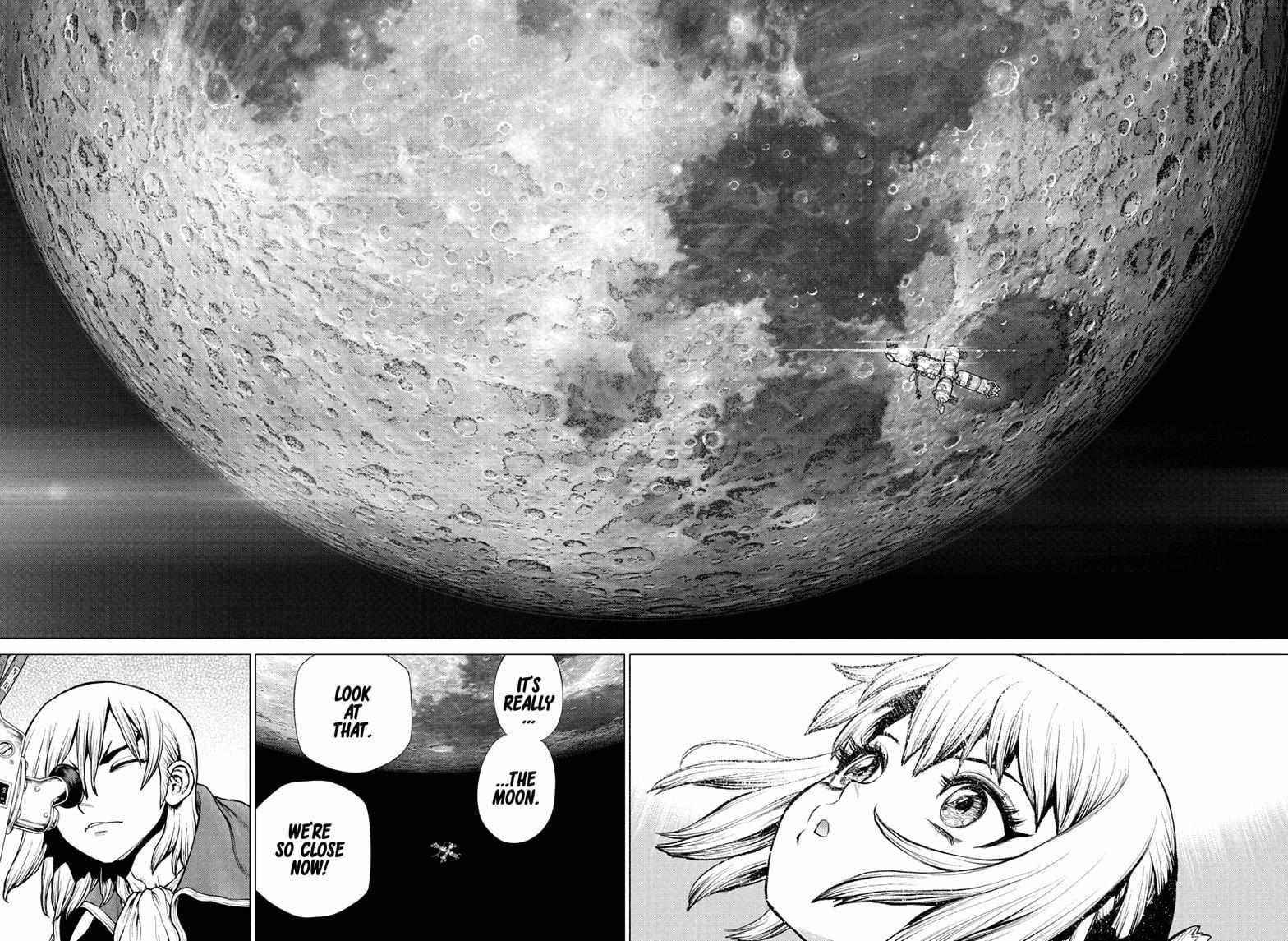 Dr. Stone Manga Chapter 226 page 8 - Giant Step scene