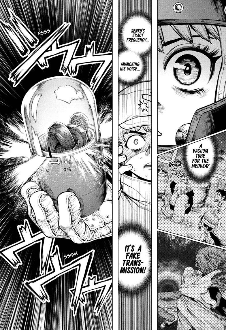 Dr. Stone Manga Chapter 227 page 10 - It Was You scene