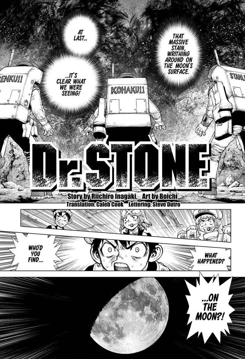Dr. Stone Manga Chapter 228 page 1 - Life Stone scene